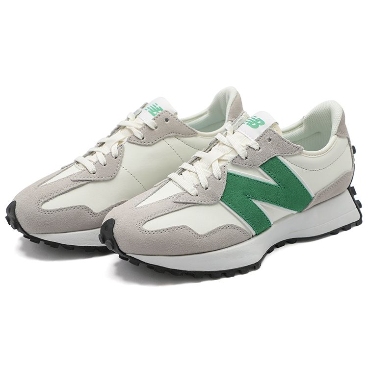 New Balance 327 Rain Cloud Varsity Green Women Sneakers White WS327LG
