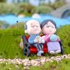 6Pcs/set Cartoon Lovers Mini Grandparents Miniatures DIY Fairy Garden Decor Moss Terrarium Micro Landscape