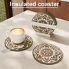 Absorbent Coasters for Drinks Non-Slip Insulation Mat No-Wash Pot Holder