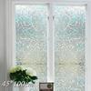 Decorative Door Window Sticker Non Adhesive Privacy Films Removable Rainbow Glass Film for Home Office 45*100cm 2024