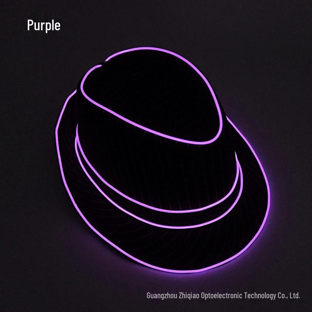 Светодиодная светящаяся шляпа-цилиндр британского джентльмена - Стильный тренд для выпускных вечеров и джазовых мероприятий