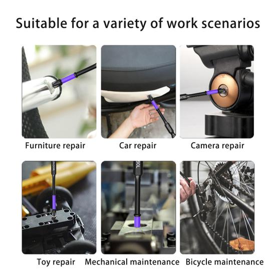 5/6/10/12 шт. Набор бит для ударной отвертки Устойчивые к ржавчине Высокоточные шлицевые головки Крестовые биты для отвертки Сверла с магнетизмом