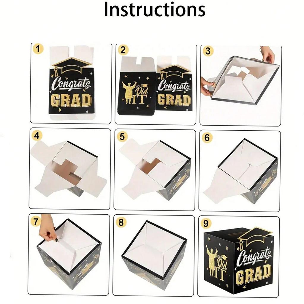 Graduate Garden, Graduation Season Message Box, Book Greeting Card, 30 Greeting Cards, Graduation Season Message Box, Blessing Card