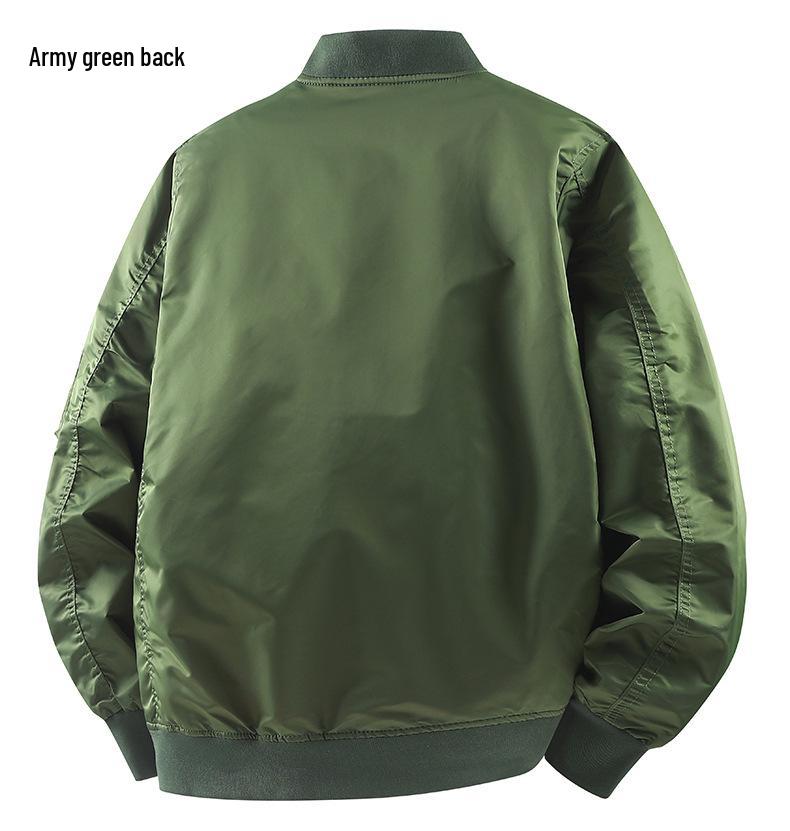 Men's Camouflage MA-1 Flight Jacket, Large Size, Spring/Autumn 2025, Baseball Collar