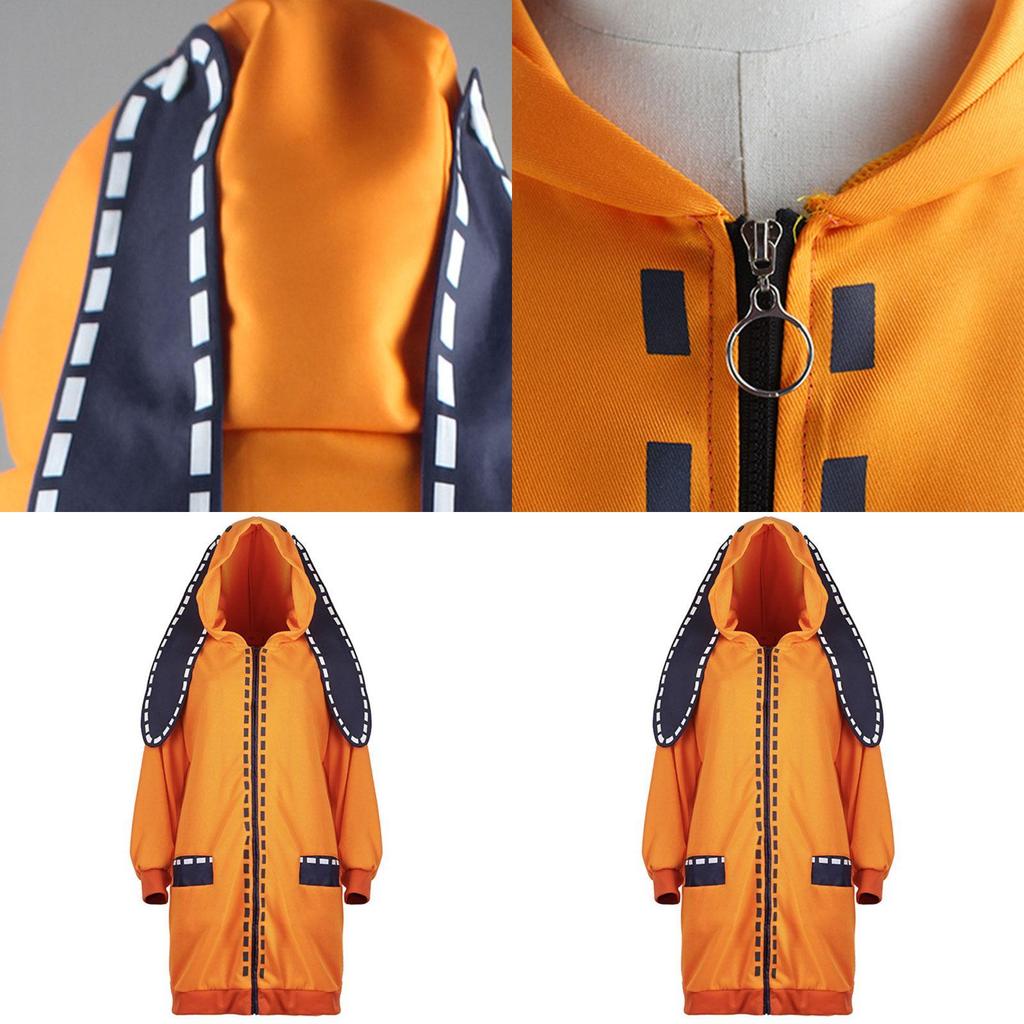 Kakegurui Азартный игрок Руна Ёмодзуки Косплей Костюм Уютное Худи Пальто