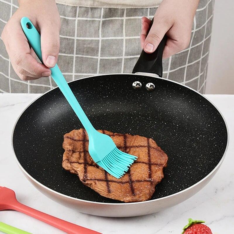 35 г силиконовая масляная щетка бытовая выпечка барбекю щетка кухонная блинная силиконовая щетка хлеб блинная щетка инструмент