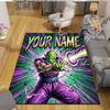 Custom Name,Piccolo Home Sofa Decoration for Living Room & Bedroom, Non‑Slip Play Flannel Floor Mat for Game Room