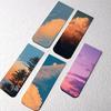 4pcs Retro Painting Bookmark for Books Vintage Items Veiws Magnetic Page Clips Book Marker Unique Reading Gift