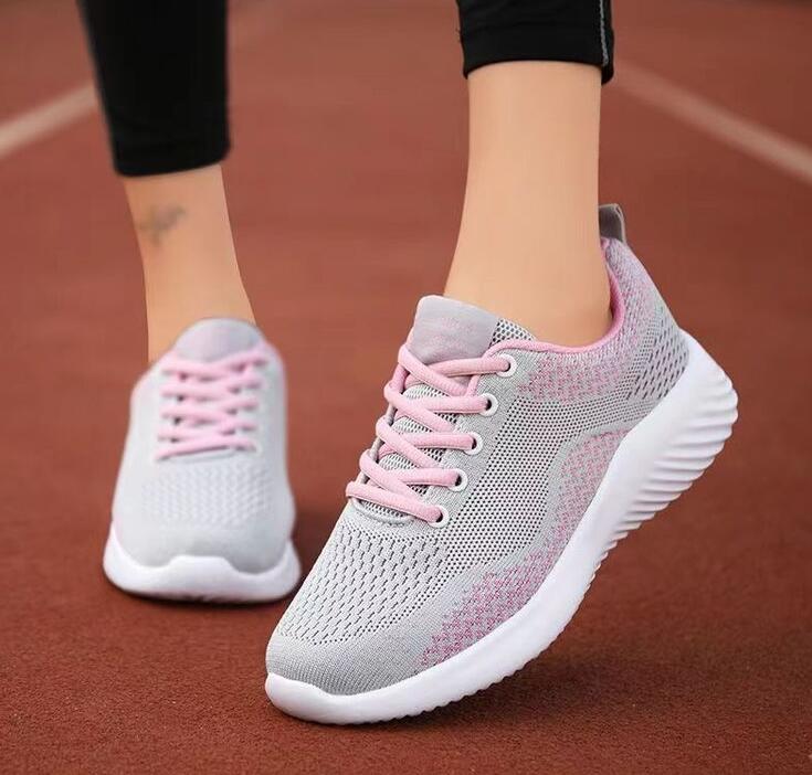 Новые весенние и летние женские кроссовки Fly-Knit, модные универсальные кроссовки для бега, сетчатые, дышащие, повседневные, для студентов
