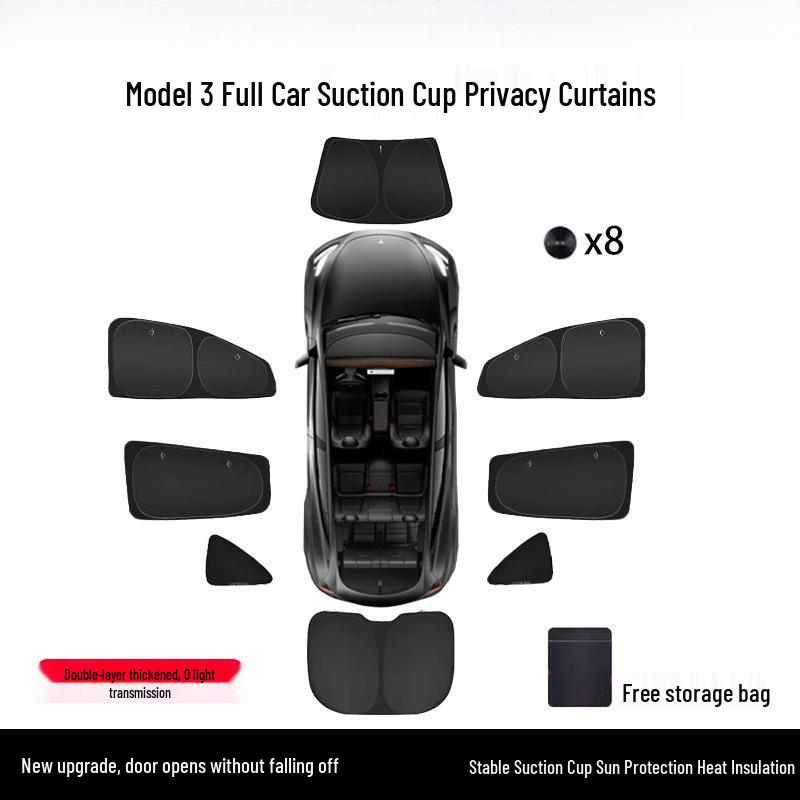Солнцезащитный козырек для бокового окна Tesla Model Y (рестайлинг) - Защита от солнца и теплоизоляция
