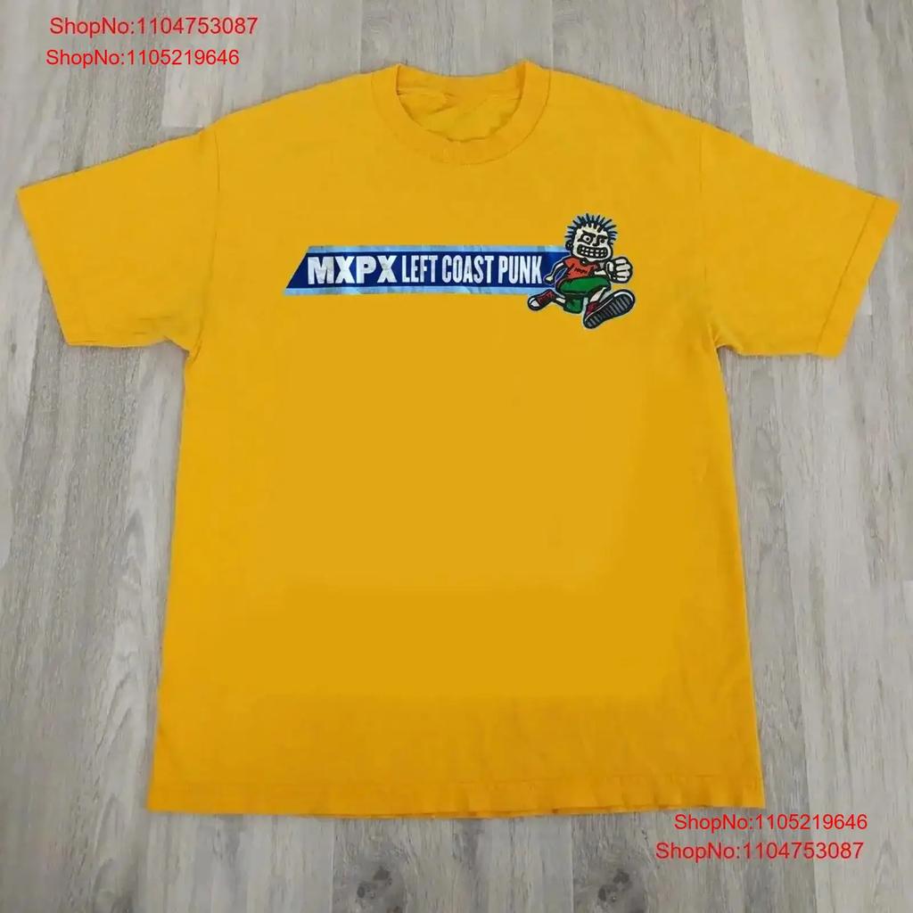Mxpx Band Left Coast Punk T Shirt All Size gold UU802 vintage Washed homme Stylish Versatile Slightly Stretched vintage Washed