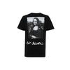 Mona Lisa Print Short Sleeve T-Shirt Men Tops Black OMAA038S191850051020