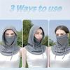 Мужская и женская маска для лица с закрытием шеи - Быстросохнущая дышащая, эластичный спортивный дизайн для велоспорта, активного отдыха и повседневной носки