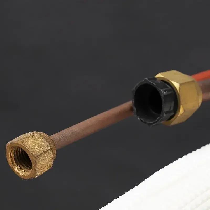1/4'' 3/8' 10 Meter Air Conditioner Pair Coil Tube Insulate Copper Aluminum Pipe Split Line Wire Home Air Conditioner Parts