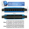 East Top Blues Harmonica for Beginners and Stainless Steel C 10 20 ABS Chrome Phosphor Bronze Cleaning Airtight Blue Suitable for and as a Gift for