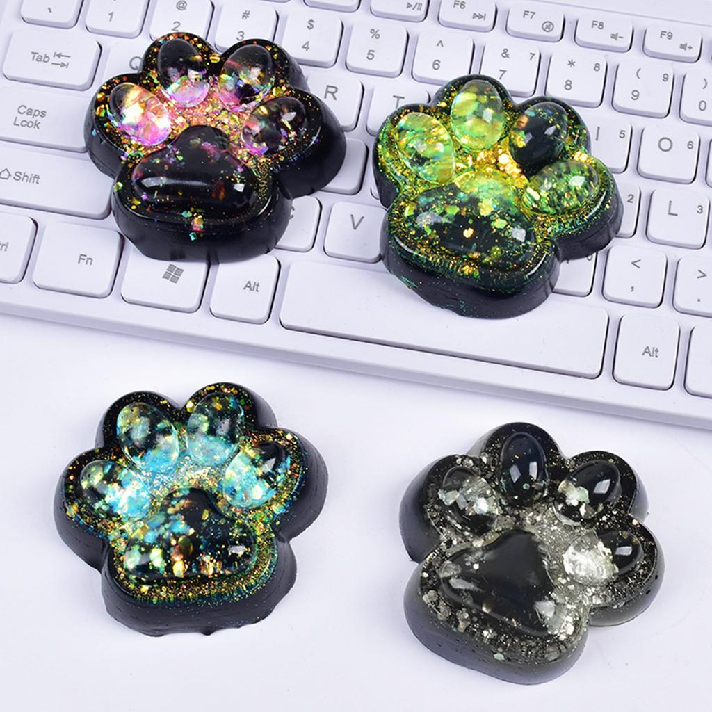 Cat Paw Squeeze Toys Cute Kawaii fufu Stress Relief Sensory Toys Jelly Squishy Fidget Toys Novelty Things for Kids Teenage