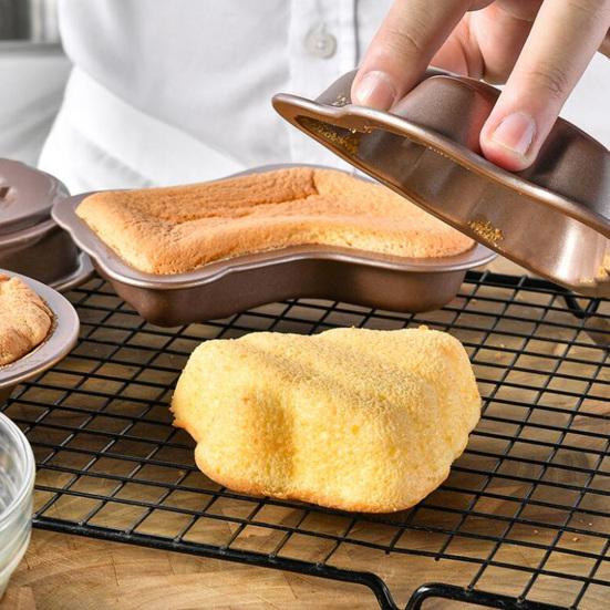 Противень для выпечки креативной формы, термостойкая пищевая категория, не содержит BPA, антипригарная форма для кексов, сделай сам, мультяшная форма для торта