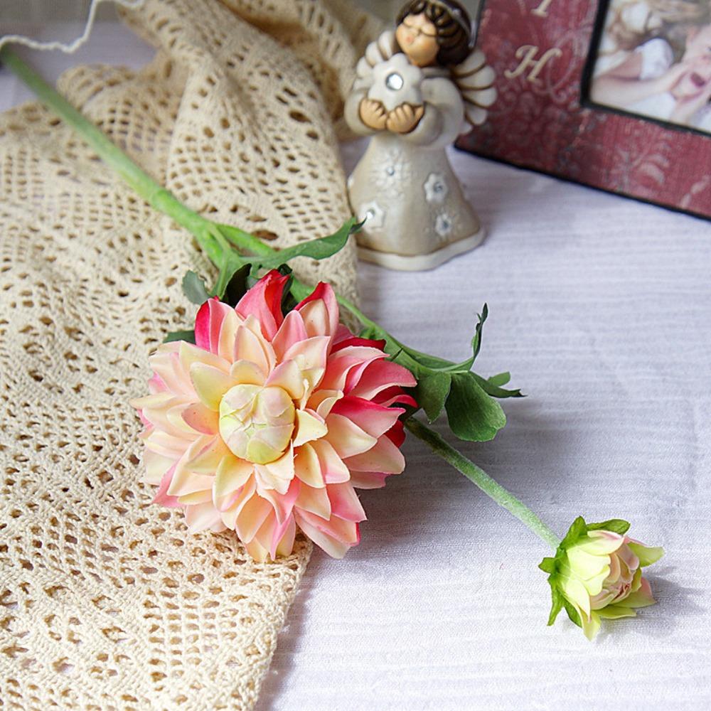 Real Touch Artificial Chrysanthemum Handmade Silk Chrysanthemum Flower Indoor Outdoor Decoration