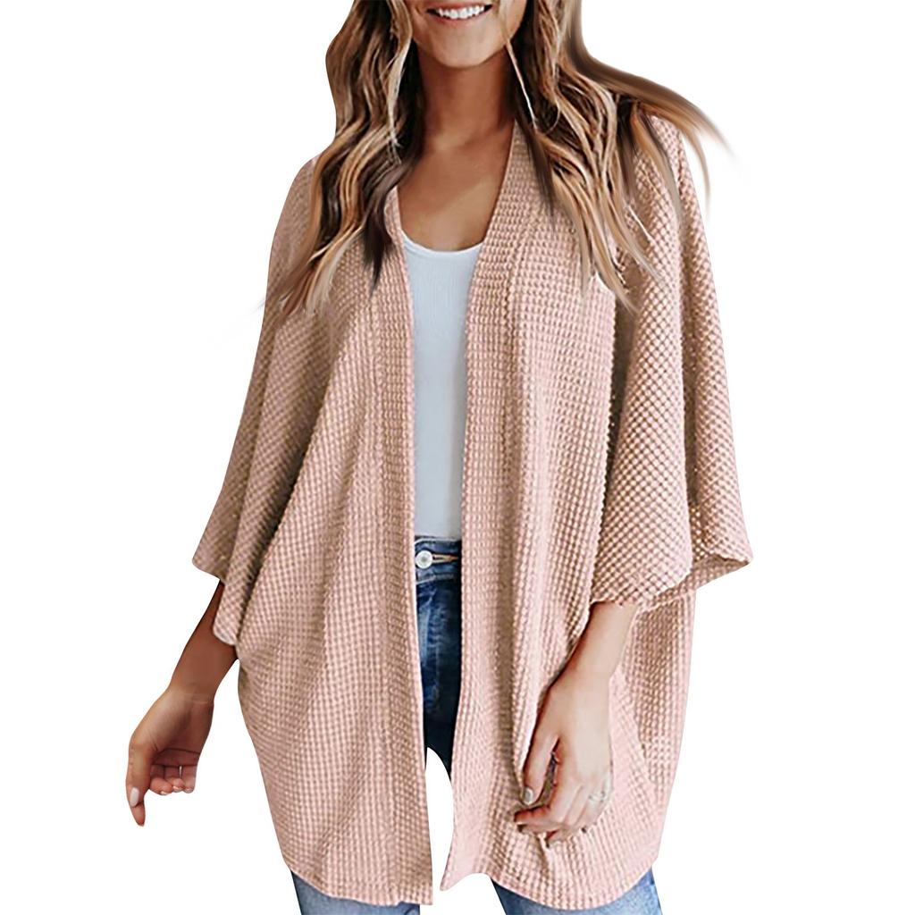 Осенне-зимний новый хит продаж, свободный кардиган, свитер, вязаный свитер, футболка, топы, женская одежда