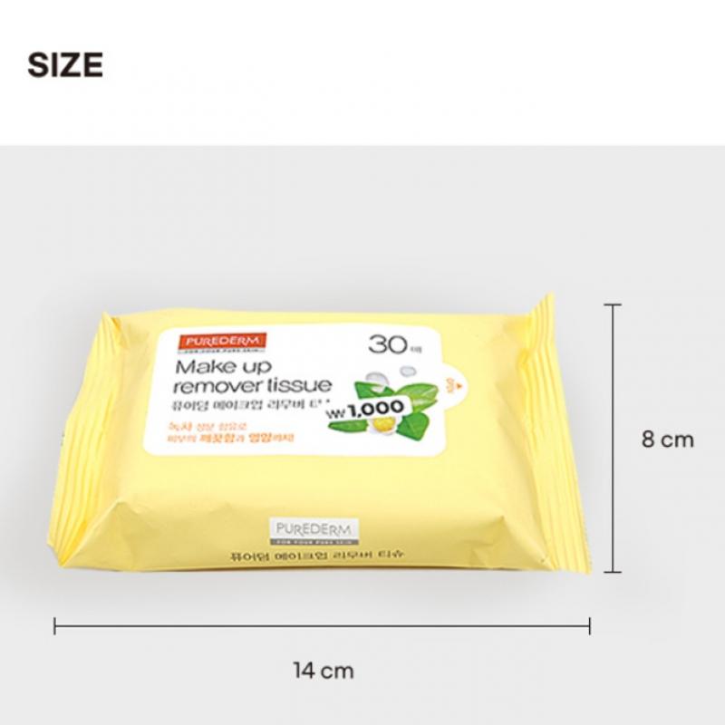 Daiso Purederm Makeup Remover Tissues 30 Pack