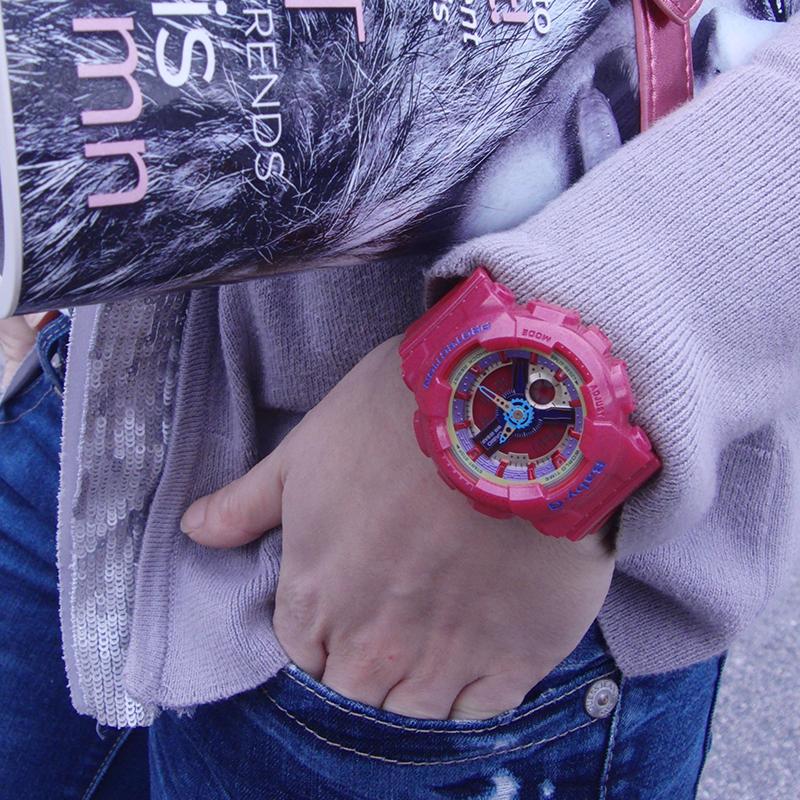 Casio Женские часы BABY-G Красные BA-112-4A BA-112-4A
