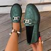 2025 Popular Flat-soled Soft Leather Summer New Leather Shoes One-pedal Single Shoes Breathable Soft-soled Foreign Trade Loafers Women