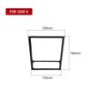 Для VW GOIF 6 2008-2012 GTI MK6 Автомобильные аксессуары из углеродного волокна Панель передач Рамка для лотка Внутреннее украшение Наклейка для автомобиля 5D