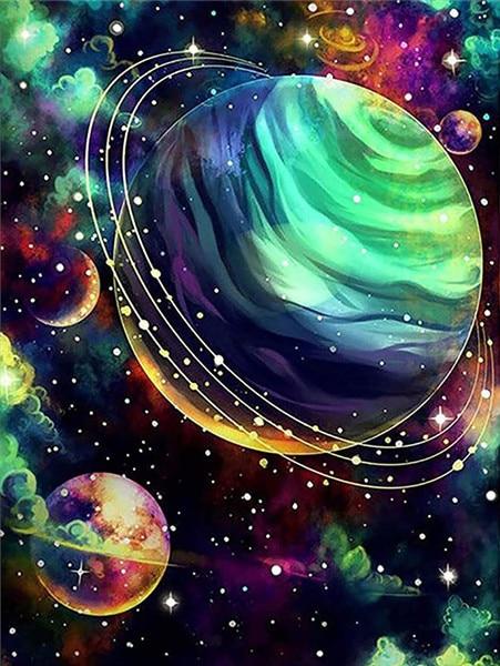 5D Алмазная картина Полный Круглый Квадратный Пейзаж Стразы Алмазная Вышивка Распродажа Космическая Мозаика Домашний Декор