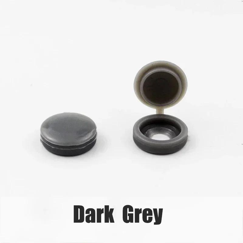 10/100Pcs Hinged Plastic Screw Cap Cover Nut Fold Snap Protective Cap Button Screw Wood Furniture Decorative Nuts Bolts Hardware