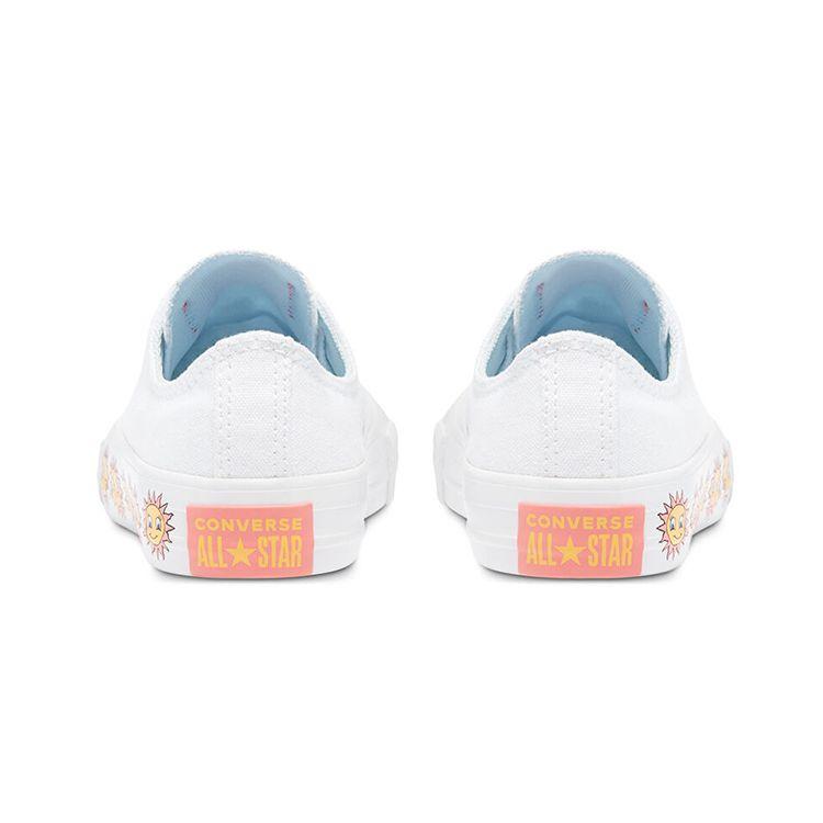Converse Chuck Taylor All Star Low Top Comfortable Durable Low Top Kids Canvas Shoes Kids Sneakers White Yellow 670702C