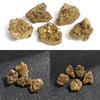 Bare Quartz Mineral Specimens Crystal Cluster Electroplating Gold Titanium Geode Raw Gemstone