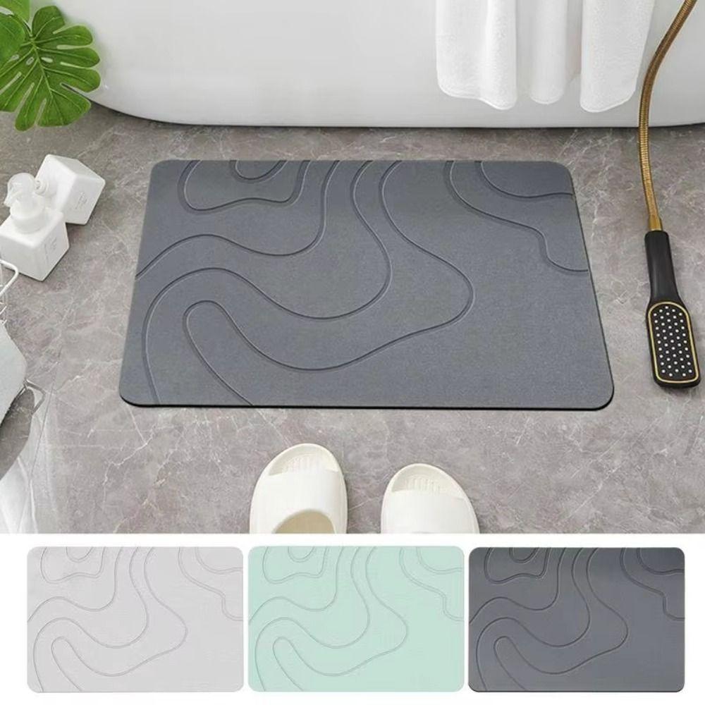 Super Absorbent Bathroom Anti-slip Mat 40x60cm Kitchen Floor Mat New Entrance Carpet