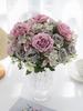 Artificial flower Silk hydrangea rose Festival Outdoor garden Wedding Bride Bouquet vase Holiday party Diy gift stage props