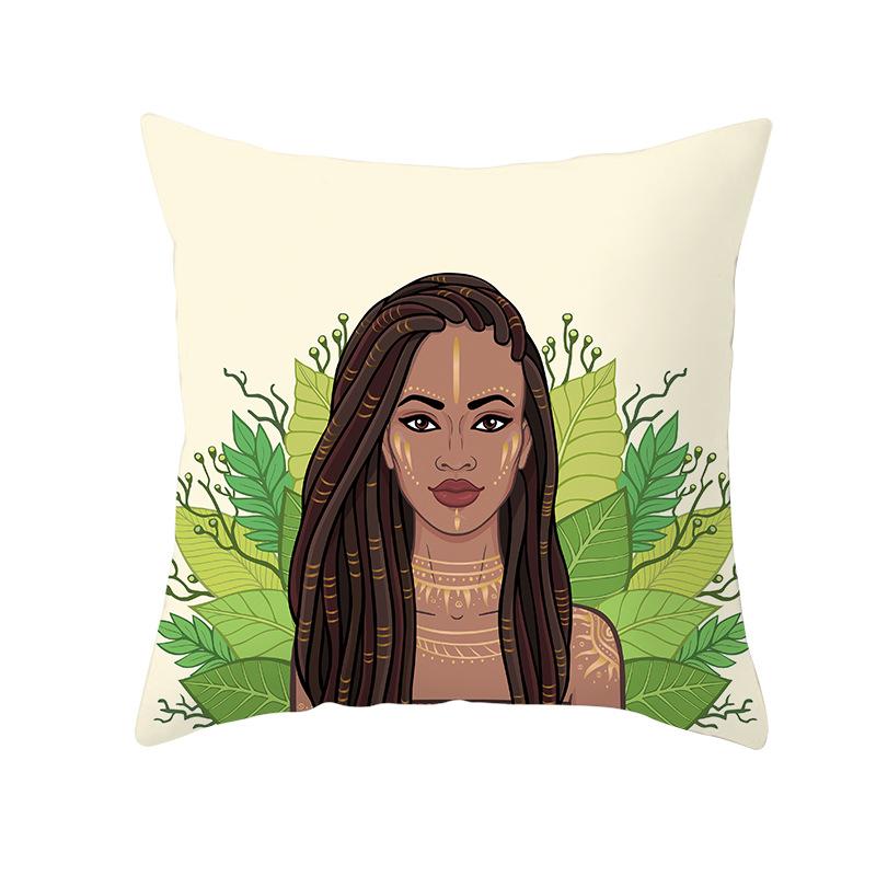 Скандинавская Абстрактная Женская Персиковая Кожа Бархатная Наволочка с Принтом Домашняя Мода Прикроватный Диван Офис Наволочка