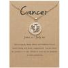 12 Zodiac Signs 3D Image Pendant Necklace Ins In Stock Zodiac Card Collarbone Chain