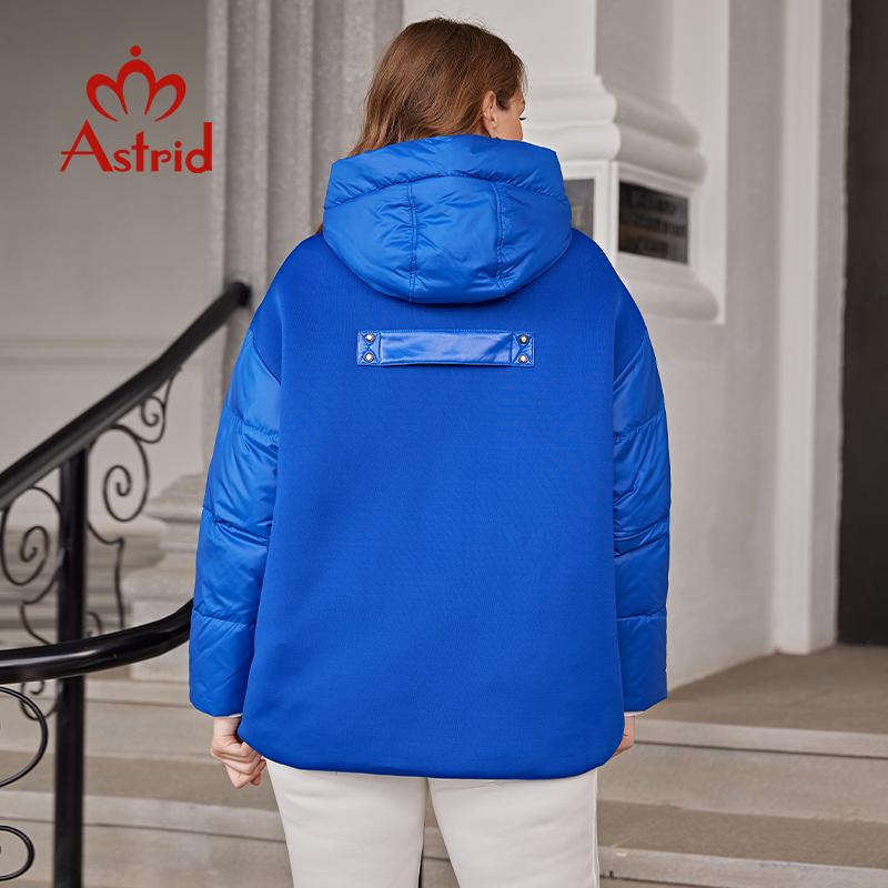 Астрид 2022, женский пуховик, зимние теплые парки, свободная верхняя одежда с капюшоном, качественная лоскутная ткань, женская куртка, женская одежда