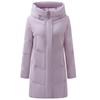 Plus Size Middle Age Women's Long Down Coats Winter Vintage Parkas Hooded Elegant Thick Warm Puffer Jackets Woman Outerwears