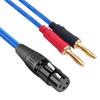 Luxferre XLR To Banana Cable, Banana Plug Converter, 6N OFC Speaker Cable, Banana Plug To XLR Converter Cable, Replacement Cable, Audio Cable,