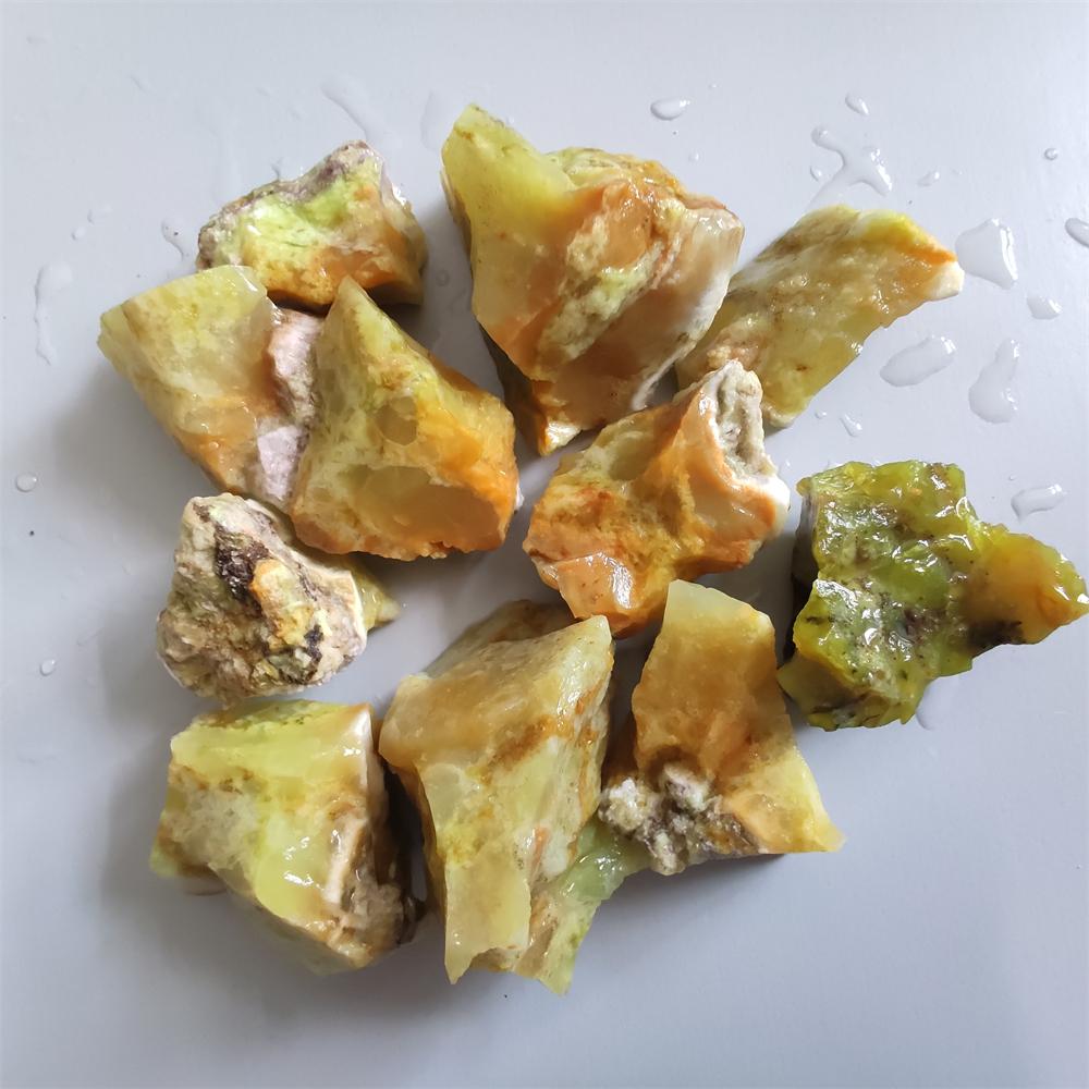 Натуральный зеленый опал, камень, диффузор, масла, необработанный камень, образец минеральной породы, Рейки, исцеление, грубый камень, сбор камня для украшения дома