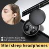 2024 Ultra Mini Invisible Sleep Wireless Earphone Small Earbuds Noise Cancelling Hidden Sport Game Headphones HD HIFI Bass Sound Headset Sliding