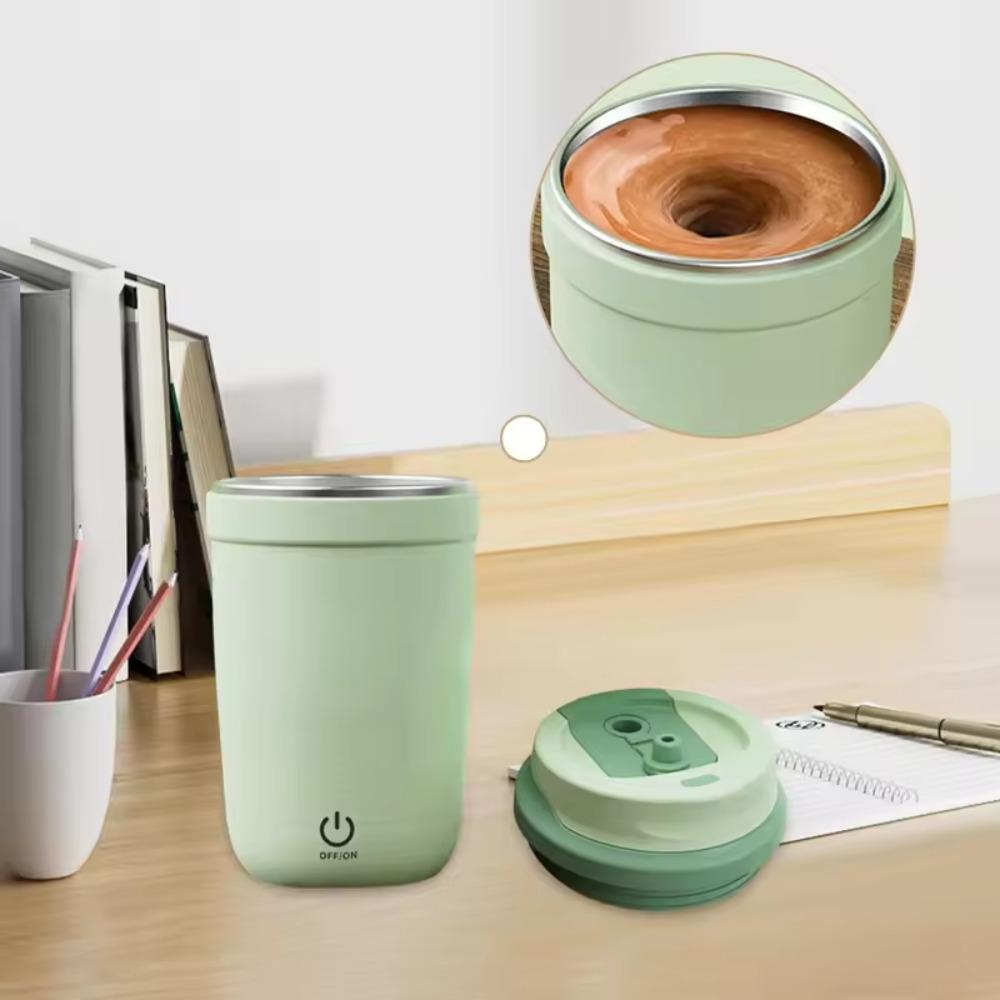 Electric Self Stirring Coffee Mug Stainless Steel Tumbler Water Cup Automatic Mixing Cup Office