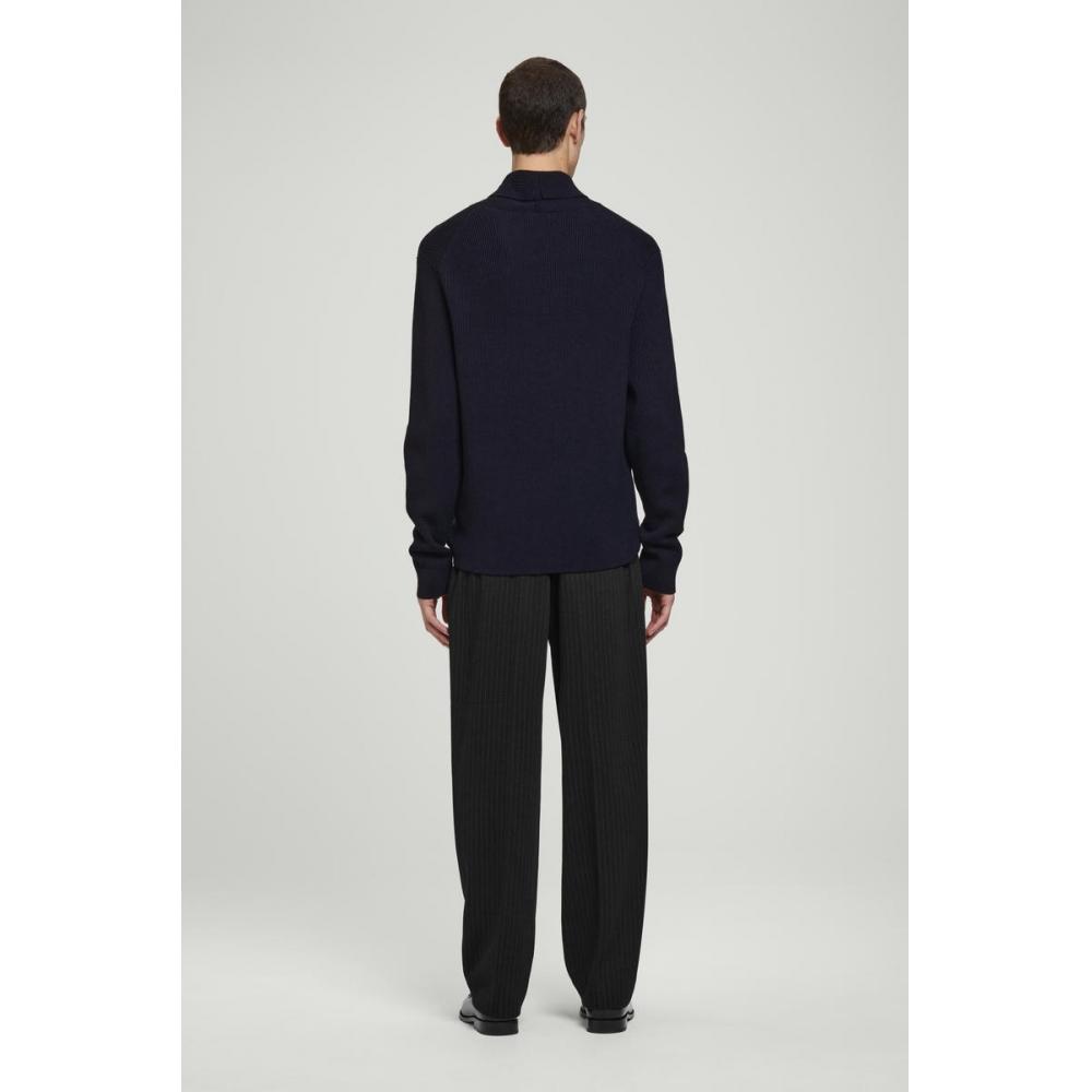 COS Японский жакет-шалька с ребристым воротником из мериносовой шерсти