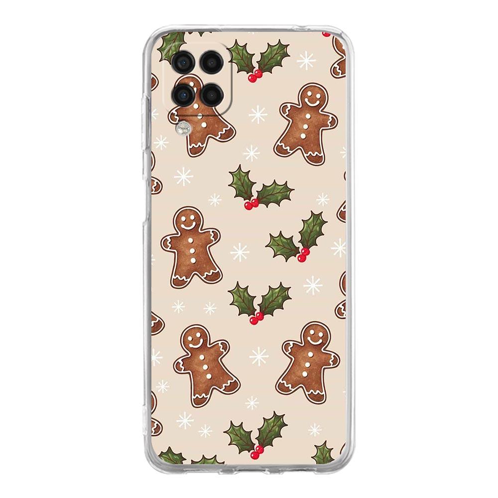 Чехол для телефона Samsung Galaxy A13 A33 A35 A55 A73 A53 A23 A51 A71 A21S A72 A31 A41 A05s A03S A15 A25 5G Cover Мультяшный Рождественский