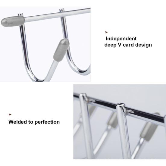 Вешалка для ремня с 10 крючками из нержавеющей стали, противоскользящая, с большой грузоподъемностью