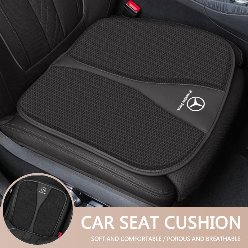 SFX1  High Quality Car Seat Breathable Cushion Mesh Seat Pad Anti-Slip Protector For Mercedes Benz C E S Class GLC GLB GLE GLS Sticker