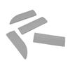 4PCS Universal Sweeper Door Sill Stair Wheelchair Door Sill Free Assembly Rubber Door Threshold