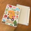 Cartoon Cute Small Animal Action Pattern iPad Tri-fold Model Flip Case for iPad Pro2024 11 13 Pro12.9 2022 2018 Pro11 Air5/4 with Pencil Holder