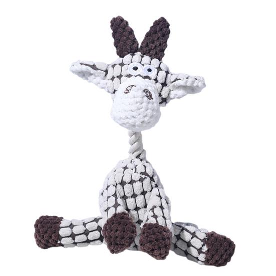 1/2 шт. Звуковая игрушка для питомца, Собака, Осел, Жираф, Форма, Игрушка для облегчения состояния щенка, Интерактивная, Забавная, Поддержка прорезывания зубов, Жевательная, Развлекательная игрушка