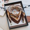 Korean-Style Magnetic Buckle Square Scarf: Women's Winter Neck Warmer & Fashionable Pendant Accessory