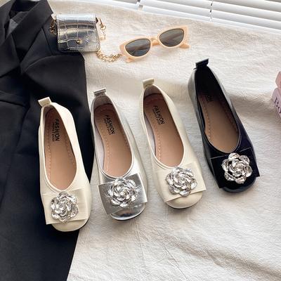 Осенние ретро мокасины на мягкой подошве с цветочным узором, нескользящие и удобные лоферы